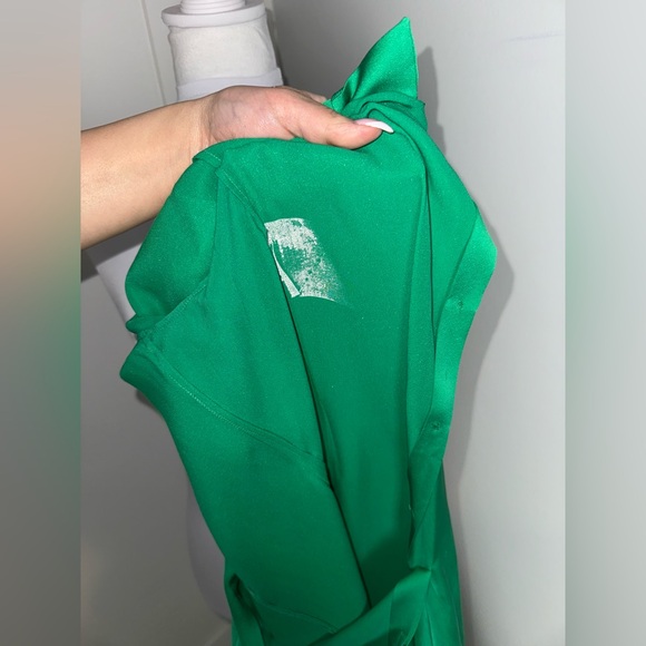 Jil Sander Constance Emerald Green Silk Mini Dress/Size 4-6 - Picture 7 of 8